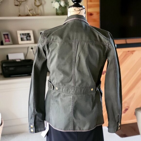 J. Crew / Mercantile Women's Utility Military Boyfriend Field Jacket XS - Picture 3 of 11